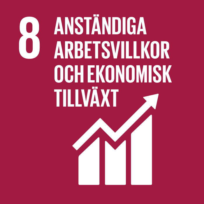 Globala målen 8 - anständiga arbetsvillkor och ekonomisk tillväxt Globala målen 8 - anständiga arbetsvillkor och ekonomisk tillväxt